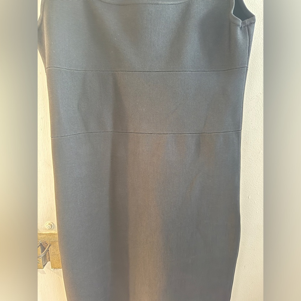Alice + Olivia Black Stretch Bandage Cocktial Dress Y2K - Picture 3 of 3